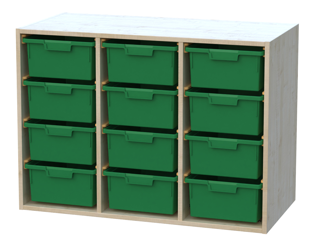 Materialcontainer 3-reihig als Aufsatz